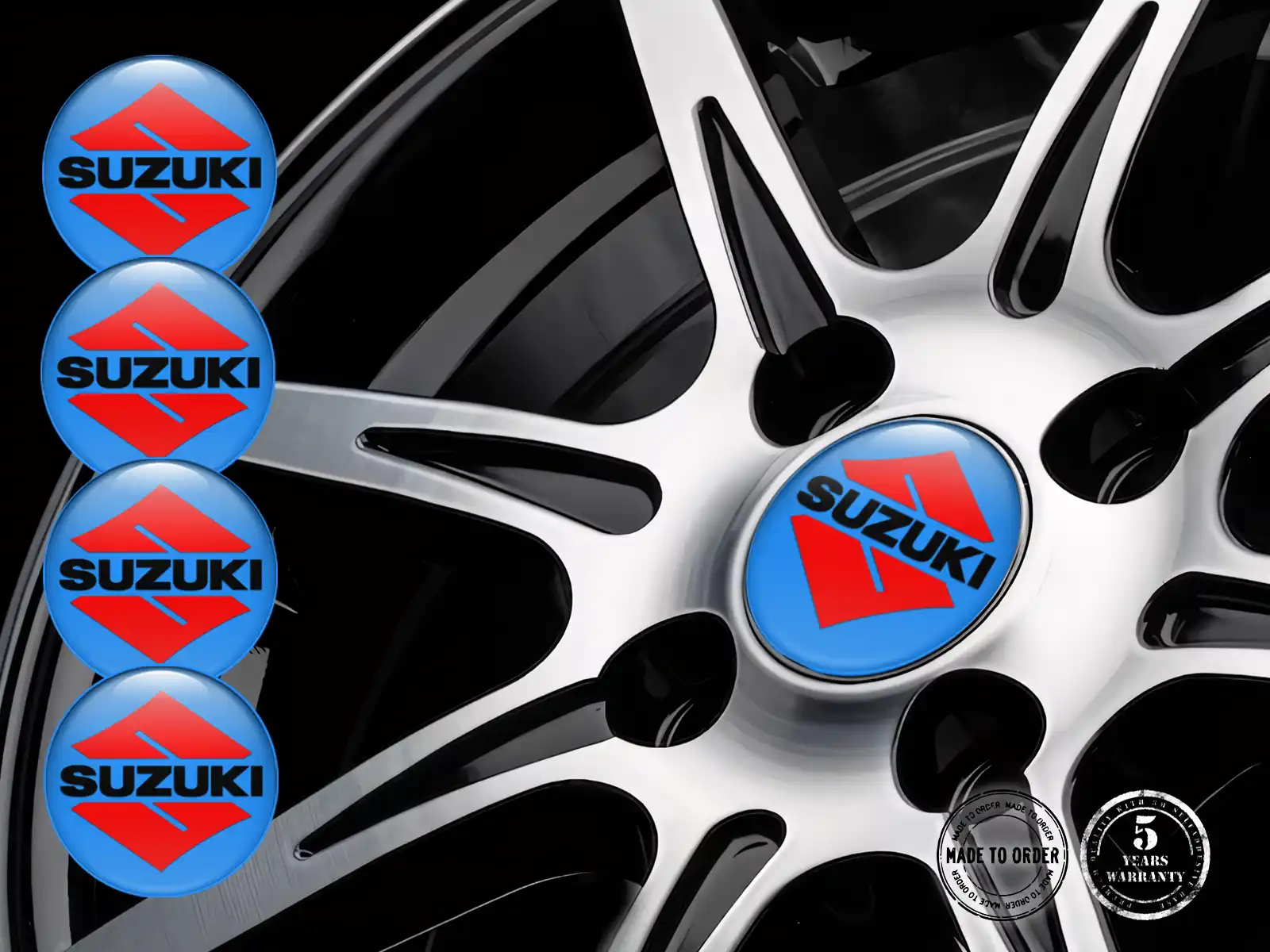 Suzuki Individuelle Dome Sticker Harzembleme für Räder